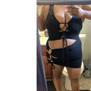 Fashion Nova black strap oh dress sizeXL